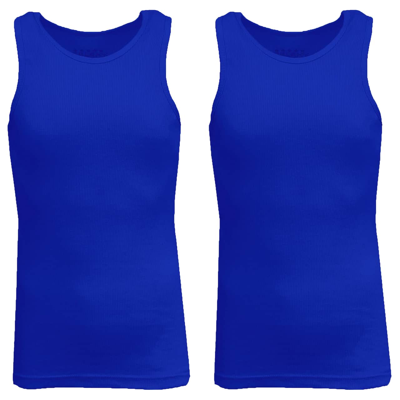 Galaxy By Harvic Famous Heavyweight Men’s Ribbed Tank Top 2 Pack